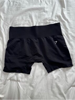 Gymshark Black High-Waist Athletic Shorts